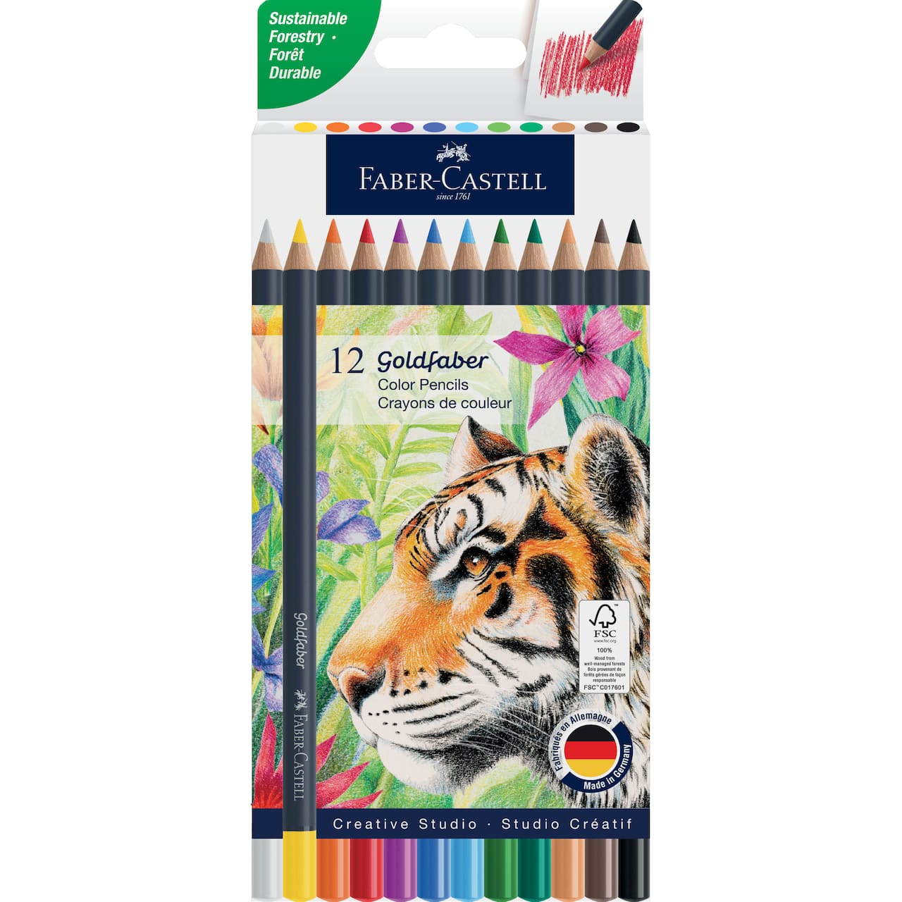 Crayons de couleur de base Goldfaber de Faber-Castell